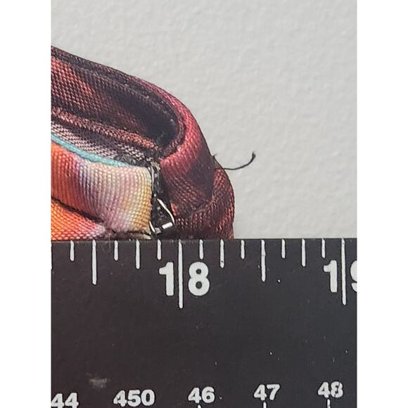 Monif C Jumpsuit Women's 2 Red Black One Sleeve Flared Legs Harem Vibrant Safari - Picture 3 of 7